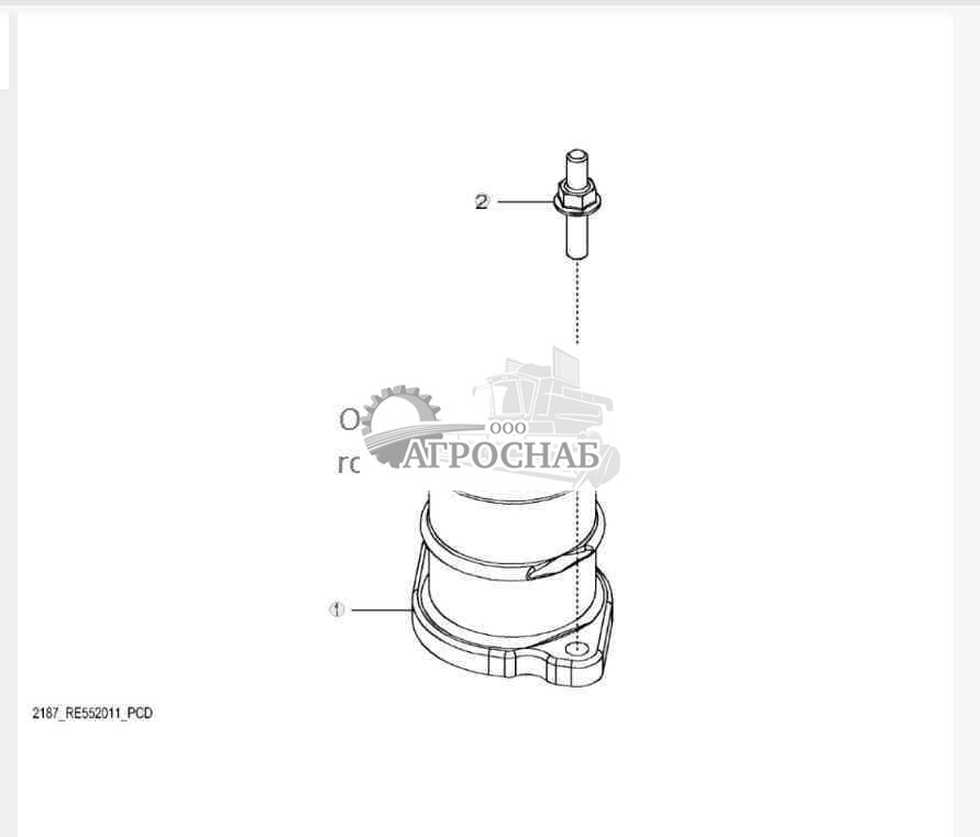 2187 Крышка термостата 